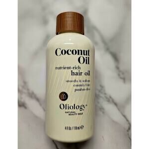 Oliology Coconut Oil Nutrient-Rich Hair Oil 4 Oz Controls Frizz~ New